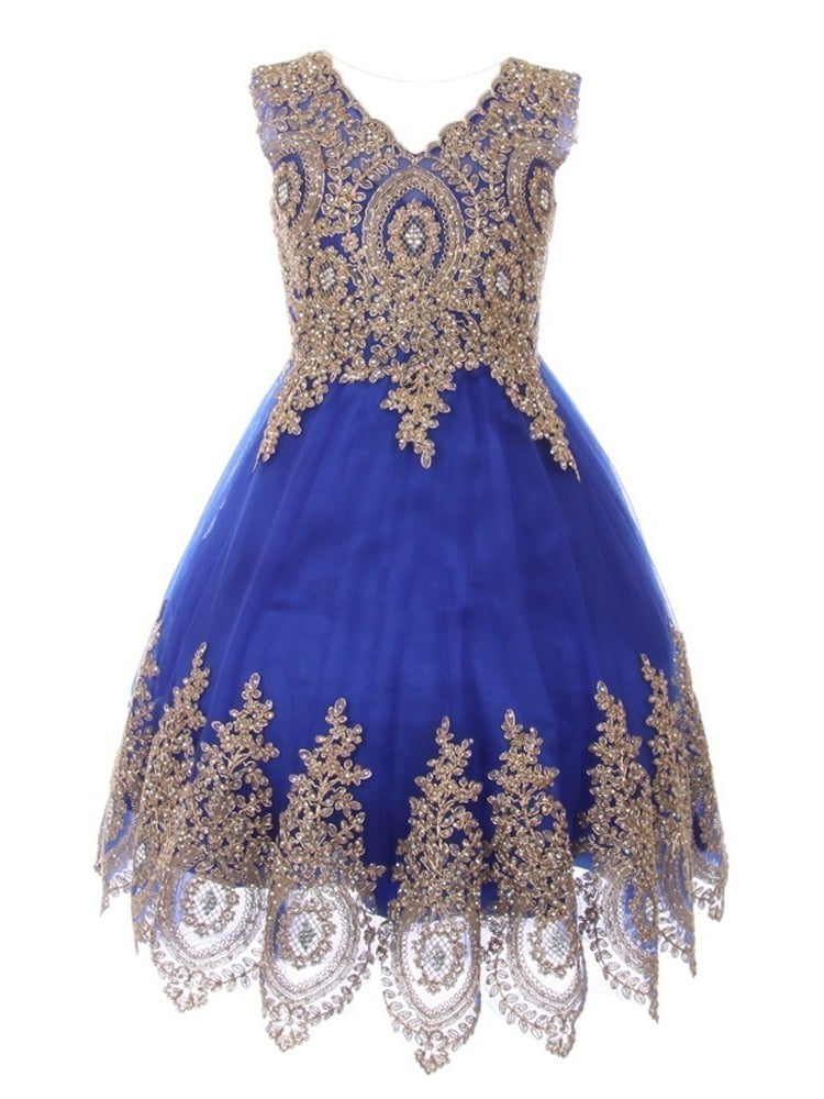 Blue Junior Bridesmaid Dresses